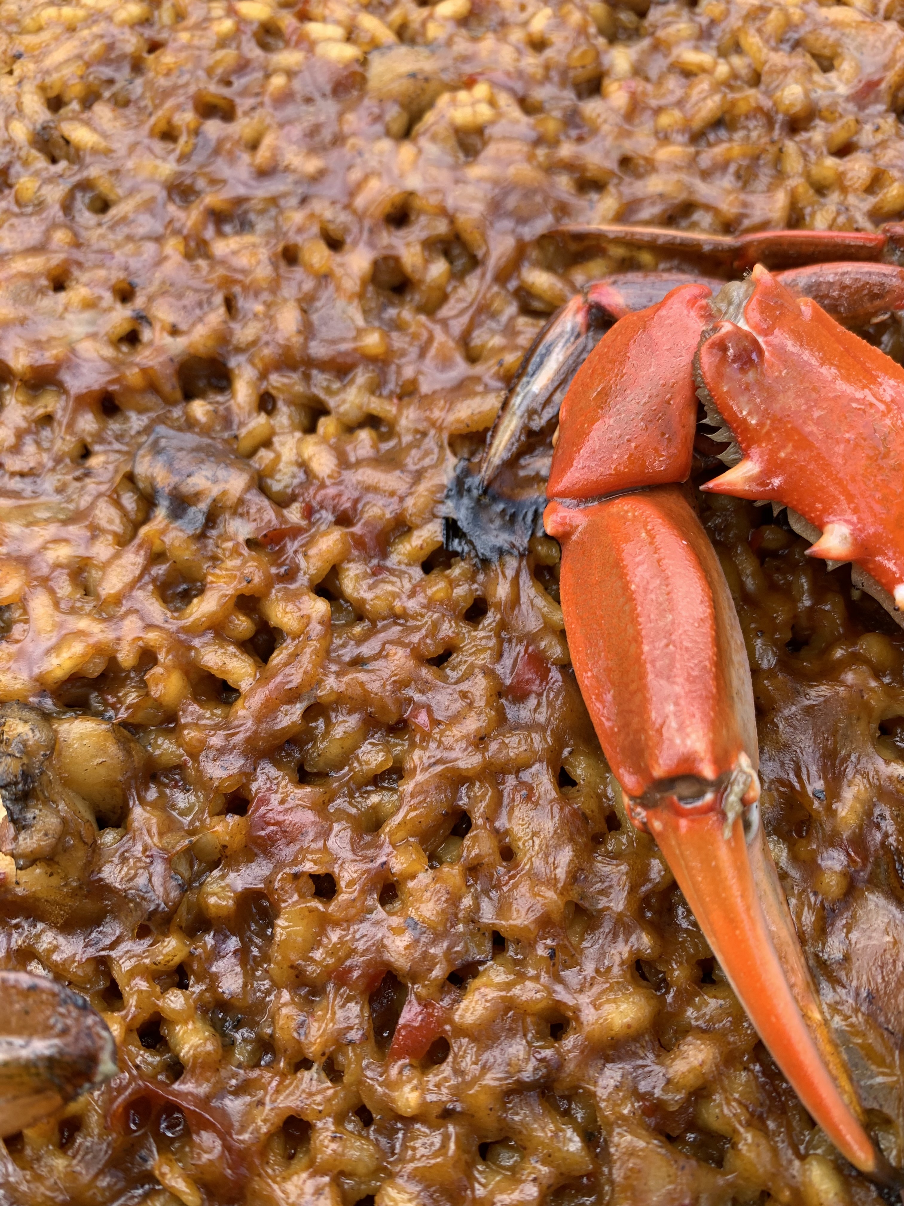 arroz de chuletón de vaca vieja con foie y calabaza